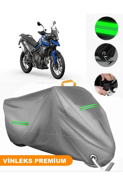 MotoEN  Vinleks Gri Triumph Tiger 900 GT Uyumlu Motosiklet Brandası Lüx Kalite (Kilit Uyumlu) ürün görseli