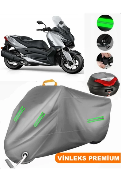 MotoEN  Vinleks Gri Vitello Heron 125 Arka Çanta Uyumlu Motosiklet Brandası (Kilit Uyumlu) ürün görseli