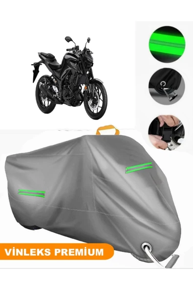 MotoEN  Vinleks Gri Yamaha  MT-25 Uyumlu Motosiklet Brandası Lüx Kalite (Kilit Uyumlu) ürün görseli