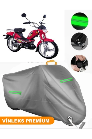 MotoEN  Vinleks Gri Yamaha  Galaxy Uyumlu Motosiklet Brandası Lüx Kalite (Kilit Uyumlu) ürün görseli