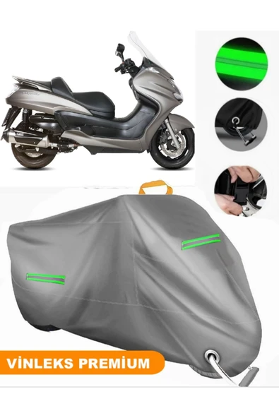 MotoEN  Vinleks Gri Yamaha  Majesty 400 Uyumlu Motosiklet Brandası Lüx Kalite (Kilit Uyumlu) ürün görseli