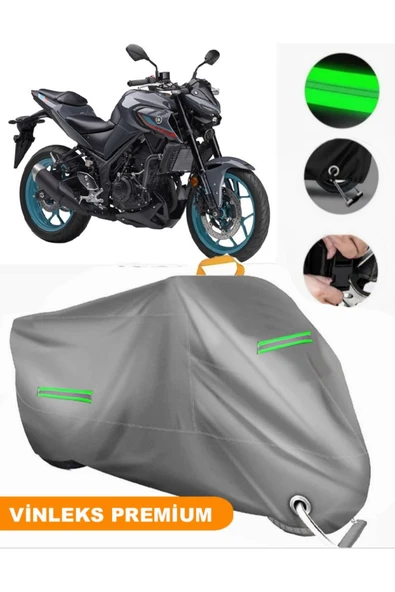 MotoEN  Vinleks Gri Yamaha  MT-03 Uyumlu Motosiklet Brandası Lüx Kalite (Kilit Uyumlu) ürün görseli
