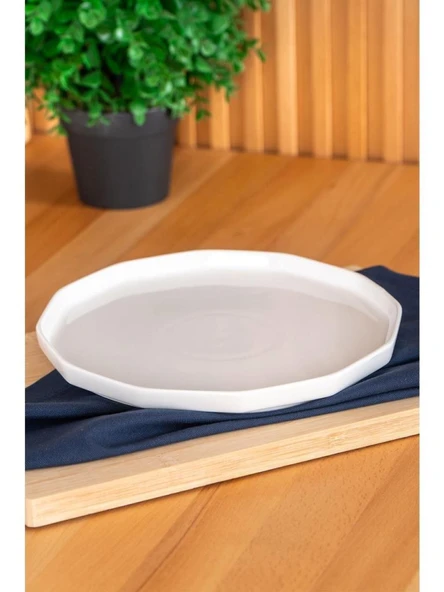 Acar Hexagon Art 6 Adet 21 cm Porselen Tatlı Tabağı BHM-05356