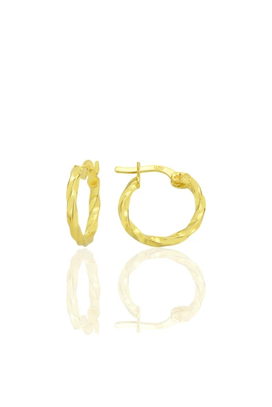 Gümüş altın yaldızlı 15 mm Şarnel Burgu Halka SGTL12785GOLD ürün görseli