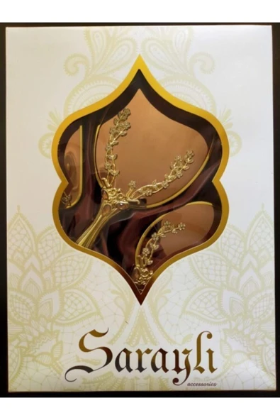 DDPEST Ddtrend Altın Renk Sarmaşık Ayna Tarak 4lü Lüx Çeyiz Seti - 3