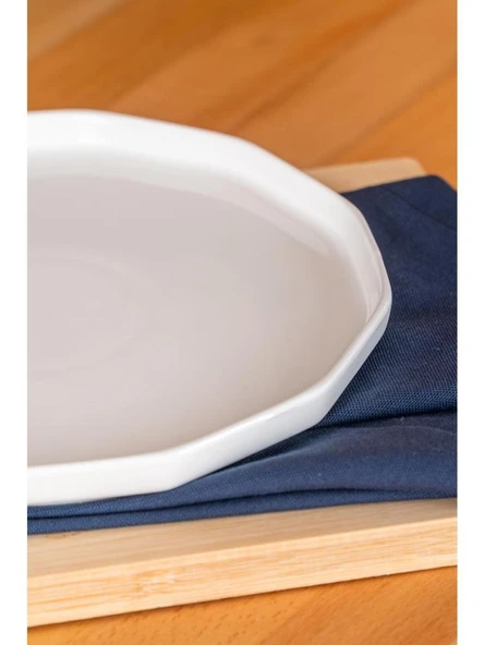 Acar Hexagon Art 6 Adet 21 cm Porselen Tatlı Tabağı BHM-05356 - 2