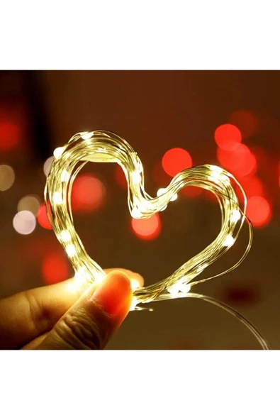 DDPEST 10 Metre Pil İle Çalışan Peri Tel Led Işık Kumandalı Animasyonlu Pilli Led Çok Amaçlı Aydınlatma - 3