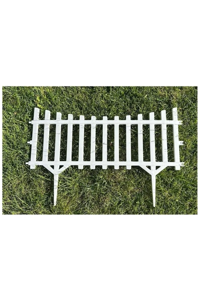 DDTREND 10 Adet Yeni Tasarım Mini Bahçe Çiti Dekoratif Esnek Plastik Çit Peyzaj Koruma Çit Toplam 580-36 Cm