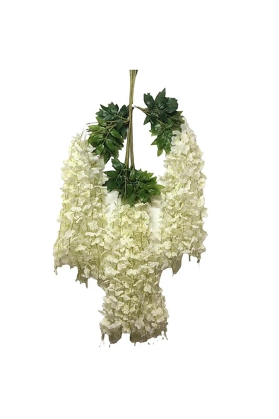 DDTREND 6 Adet Yapay Çiçek Sarkan Akasya 80 cm 3 Dallı 6 Adet Bağ - 2