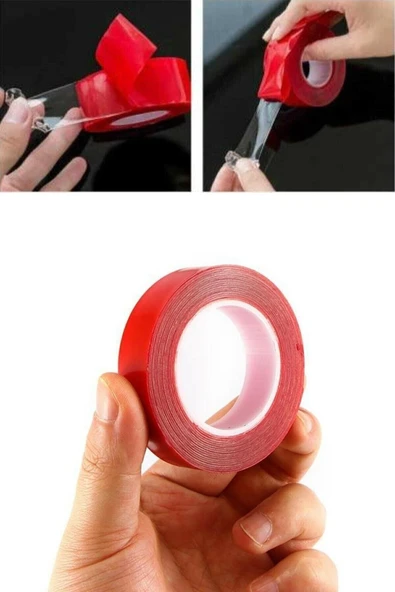 DDTREND Çift Taraflı Akrilik Silikonize Bant 18 Mm X 2 Metre