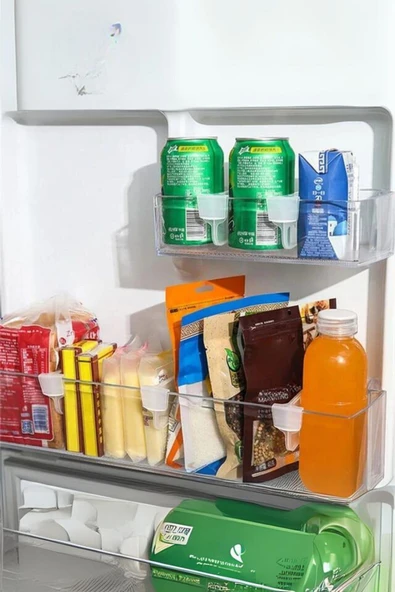 DDTREND Pratik Çok Amaçlı Buzdolabı Raf Ayırıcı Gıda Organizer Dolap Çekmece Düzenleyici Yumurtalık  10 Adet - 4