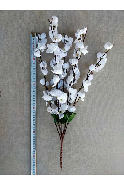 DDTREND Japon Kiraz Çiçeği 7 Dallı Yapay Çiçek Demeti Bahar Dalı 55 Cm - Resim 2