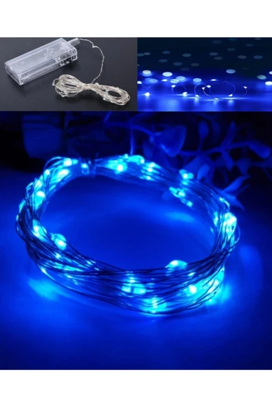 DDTREND Peri Led Mavi Renk 3 Metre Dekoratif Aydınlatma