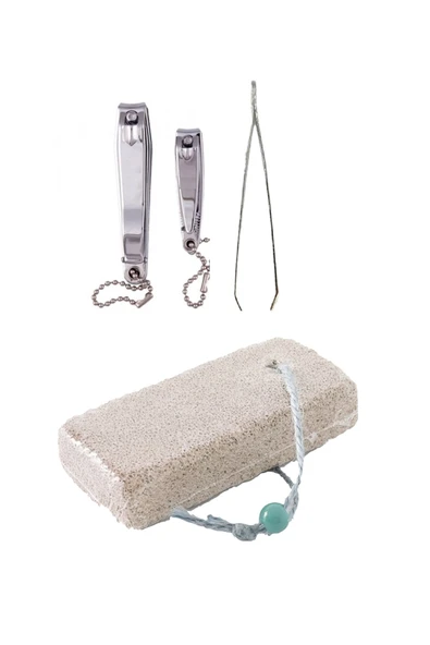 DDPEST Manikür Seti 4 Parça Tırnak Makası Cımbız Topuk Taşı 4'lü Set