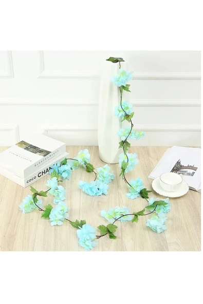 DDTREND Yapay Çiçek Bahar Dalı Sarmaşık Japon Kiraz Çiçekli 230 Cm 18 Çiçekli - 4