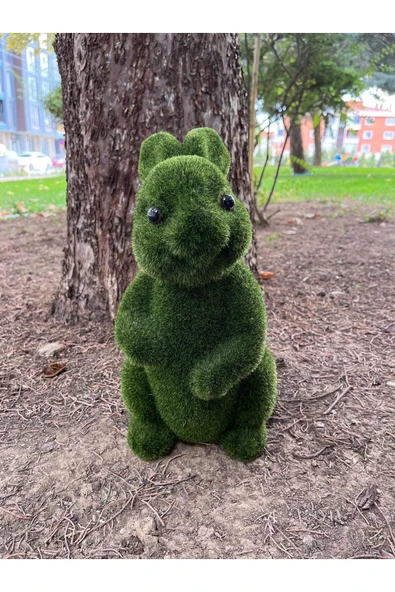 DDTREND YapayTavşan Bahçe Balkon Duvar Dekorasyon Biblo 30-15 Cm - 3