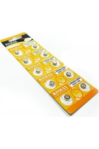 DDPEST D.10 Adet Ag4 1,55 V Düğme Pil, Saat Pili, Led Pili Lr626 / Lr66 %0 Hg 1 Kart-D