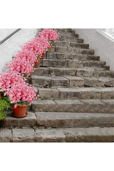 DDTREND Japon Kiraz Çiçeği 7 Dallı Yapay Çiçek Demeti Bahar Dalı 55 Cm PEMBE - 4