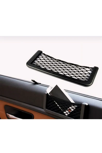 DDTREND Araç İçi Telefon Tutucu Torpidoya Yapışan File/ Araba Karavan Düzenleyici Organizer File 15*8 Cm - 5