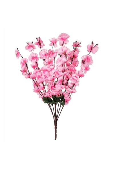 DDTREND Japon Kiraz Çiçeği 7 Dallı Yapay Çiçek Demeti Bahar Dalı 55 Cm PEMBE