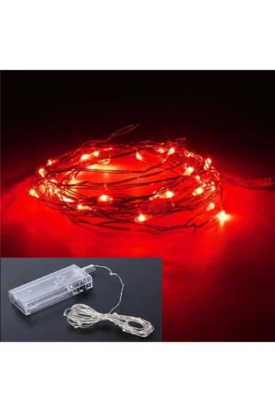 DDTREND Peri Led Kırmızı Renk 3 Metre Dekoratif Aydınlatma - 2