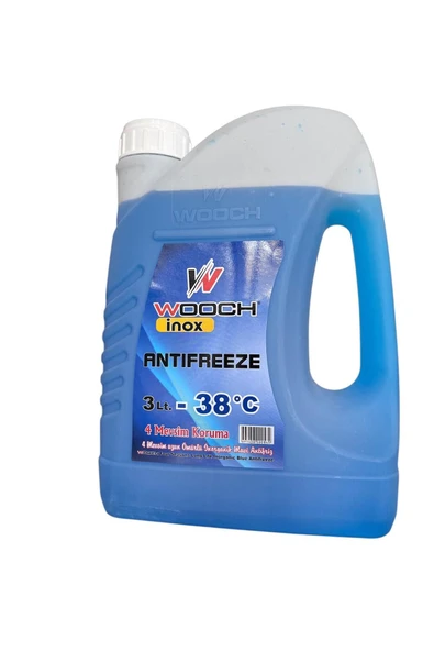 Wooch 3 LT -38 C İNORGANİK MAVİ ANTİFRİZ 4 MEVSİM UZUN ÖMÜRLÜ - 5