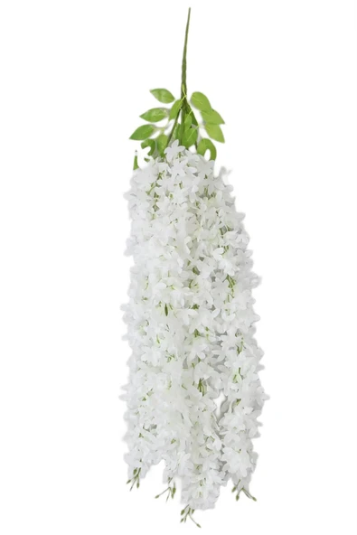 DDTREND Sarkan Beyaz Akasya Çiçek 4 Dallı  80 Cm.