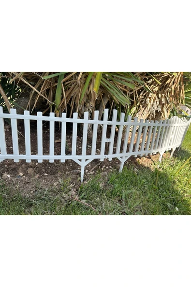 DDPEST 10 ADET 580-36 CM Yeni Tasarım Mini Bahçe Çiti Dekoratif Esnek Plastik Çit Peyzaj Koruma Çit Toplam - 3