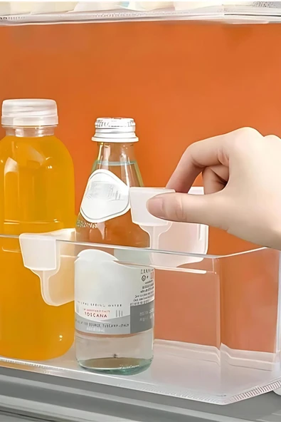 DDTREND Pratik Çok Amaçlı Buzdolabı Raf Ayırıcı Gıda Organizer Dolap Çekmece Düzenleyici Yumurtalık  10 Adet - 5