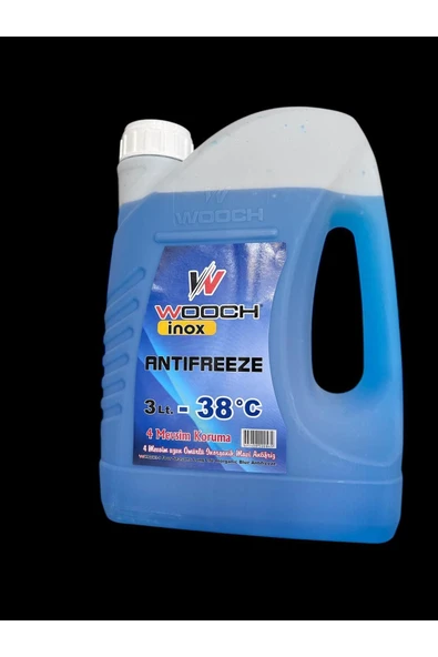 Wooch 3 LT -38 C İNORGANİK MAVİ ANTİFRİZ 4 MEVSİM UZUN ÖMÜRLÜ - 3