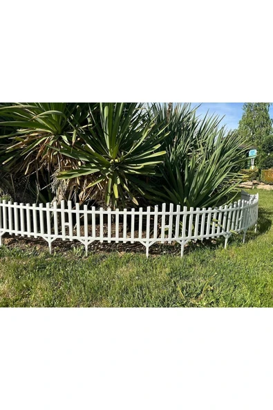 DDTREND Yeni Tasarım Mini Bahçe Çiti Dekoratif Esnek Plastik Çit Peyzaj Koruma Panel Çit 58-36 Cm 1 Adet - 6