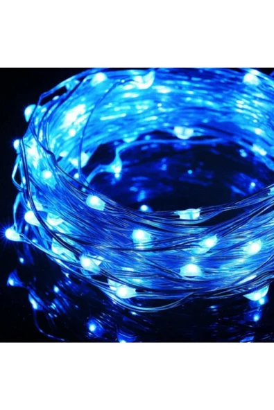 DDPEST Pil Ile Çalışan Dekoratif 5 Metre Peri Led Işık Mavi Işık Aydınlatma (PİLLER DAHİL DEĞİLDİR)-ls