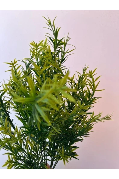 DDTREND Büyük Boy 45 Cm Yapay Biberiye Bitkisi Saksı Demeti Dikey Bahçe Aranjman Malzemesi - 3