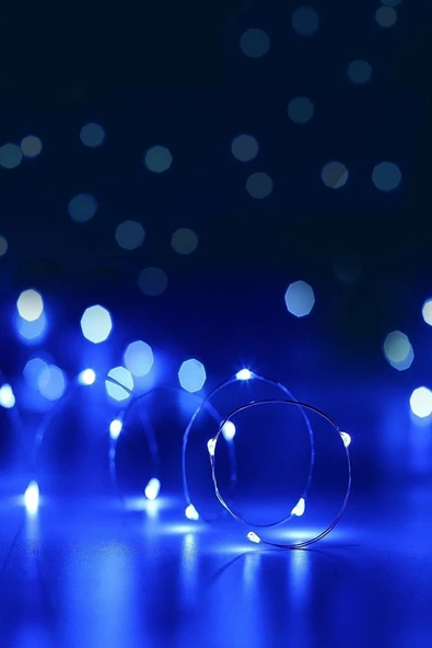 DDTREND Peri Led 5 Metre Pilli Mavi Renk Dekoratif Aydınlatma - 4
