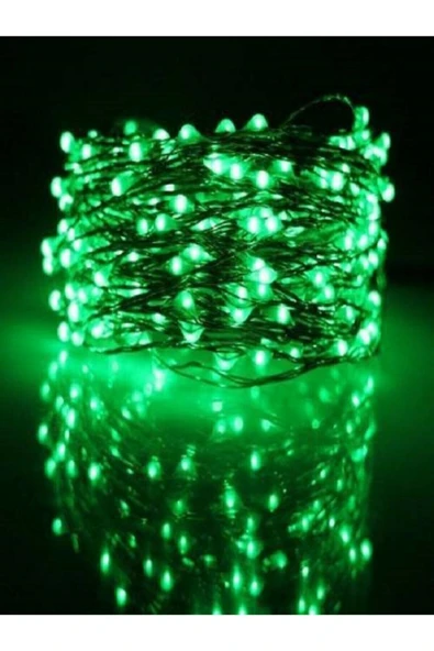 DDPEST LA-Pil İle Çalışan Dekoratif 3 Metre Peri Led Işık Yeşil Işık  Aydınlatma (Piller Dahil Değildir)