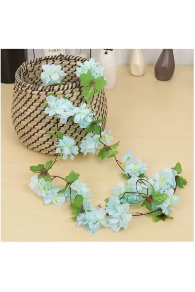 DDTREND Yapay Çiçek Bahar Dalı Sarmaşık Japon Kiraz Çiçekli 230 Cm 18 Çiçekli