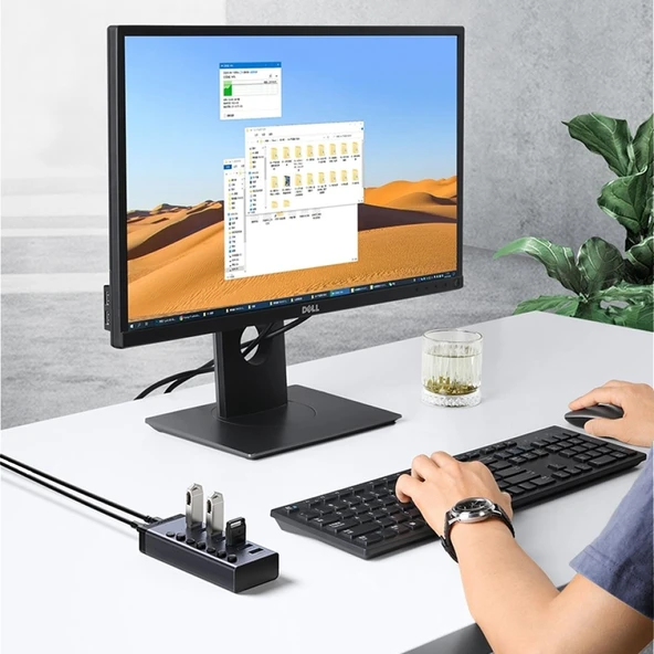 UGREEN 30778 7 Port 5Gbps (USB 3.0 Bağlantı Noktasında) Aktarım Hızı Hub Çoklayıcı ve Şarj İstasyonu - 3
