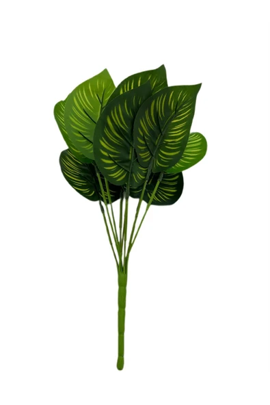 DDPEST DS- Dekoratif 9 Dallı Yapay Çiçek 9 Dal Demet Yapay Yaprak 30 cm - 5