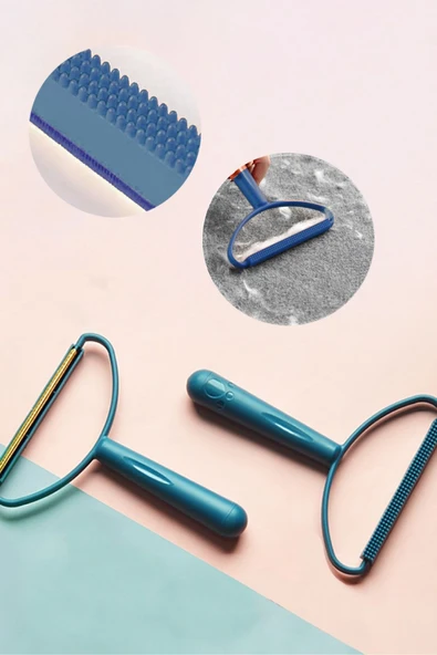 DDTREND Çift Taraflı Elbise Tiftik Ve Tüy Toparlayıcı Kazak Hırka Halı  Kumaş Tüy Alma Yeşil - 3