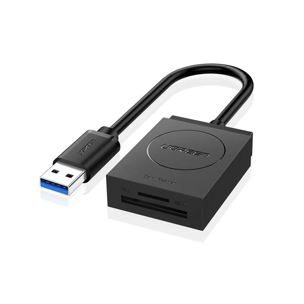 UGREEN 20250 2 in 1 USB 3.0 SD / TF Kart Okuyucu Yüksek Hızlı Veri Aynı Anda 2 Kartı Okuma/Yazma