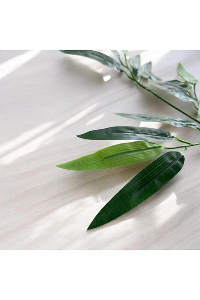 DDTREND 10 Adet 3 Dal Islak Doku Bambu Yaprak - 5