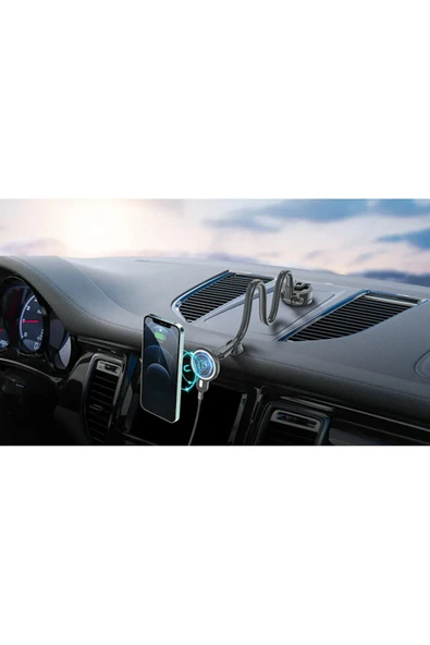 Fulltech 15Watt, Mıknatıslı, Wireless Araç İçi Telefon Tutucu FHD3 - 4