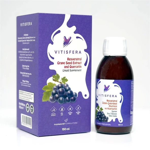 Vitisfera Resveratrol Şurup Orman Meyveleri Aromalı 150 Ml