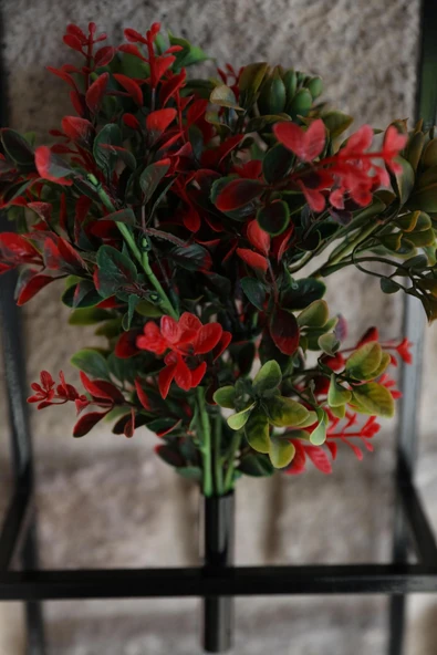 DDPEST Duvar Saksısı Dekoratif Metal Saksıda Yapay Çiçek Aranjman DDS-M200 - 5