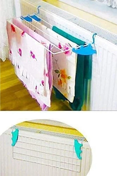 DDPEST Kurufer Petek Üstü Çamaşır Kurutmalık 60 Cm 5 Telli Kalorifer Kurutma Askısı Çamaşırlık - 3