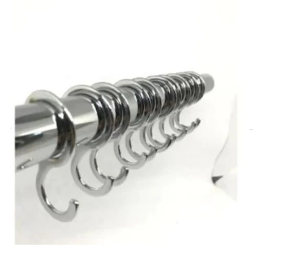 Dolap Askı Boru Kancası, Paslanmaz 2 Adet 25mm - 3