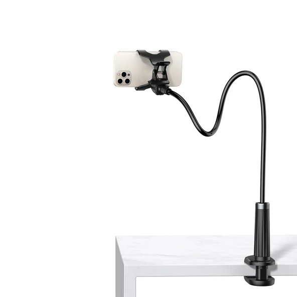UGREEN 80906 LP113 360 Derece 8cm Masalara Kadar Ayarlanabilir Flexible Esnek Yatak Masa Telefon Tutucu 90cm