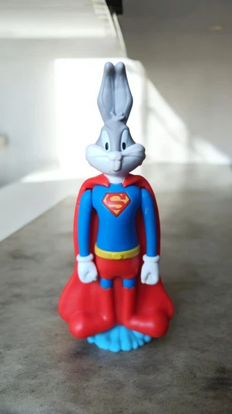 vintage süper bugs bunny figür oyuncak 12 cm - 2