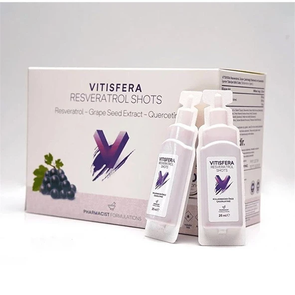 Vitisfera Resveratrol Shot Orman Meyveleri Aromalı 20x25 Ml