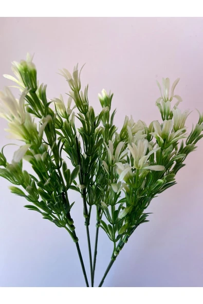 DDPEST Yapay Çiçek Bitki Yeşil Beyaz Afrika Zambağı Demet Garnitür Dikey Bahçe Uygulama, Aranjman-nt - 2